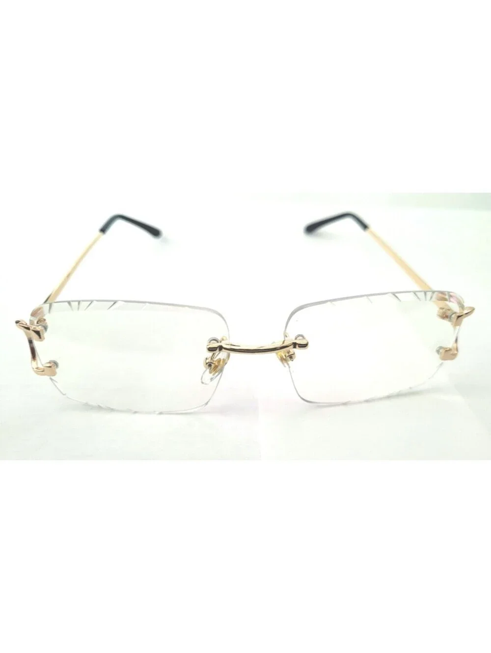 Piccadilly Gld Clr Gradient C Diamond Cut Designer Sunglass